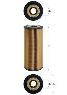 Filtr powietrza Mahle Original LX626